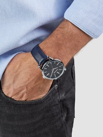 Montre à affichage analogique s.Oliver en bleu : devant