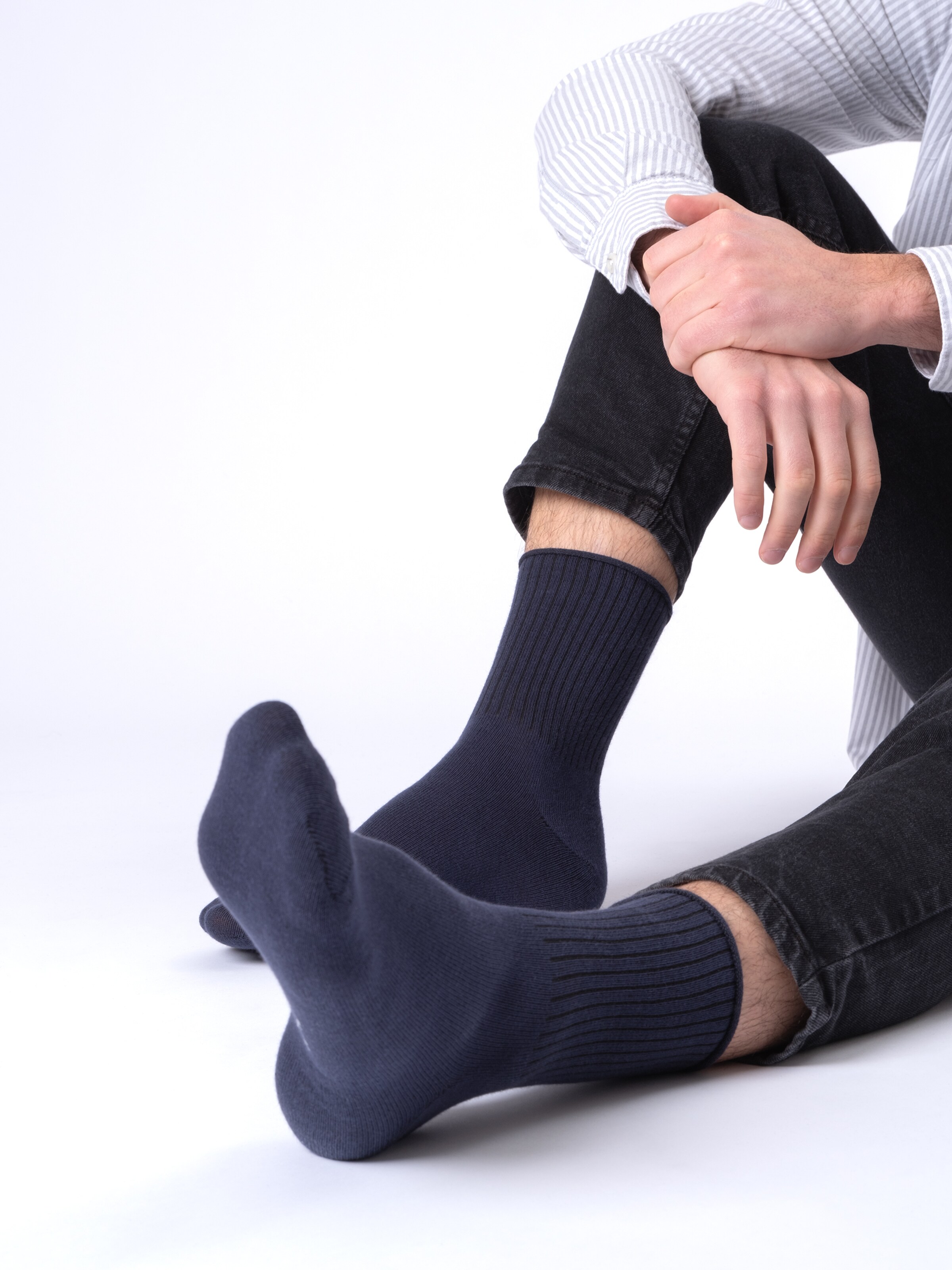 Calzino 'Velano' di Occulto in blu: frontale