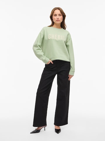 VILA Sweatshirt 'VITASSE' in Green