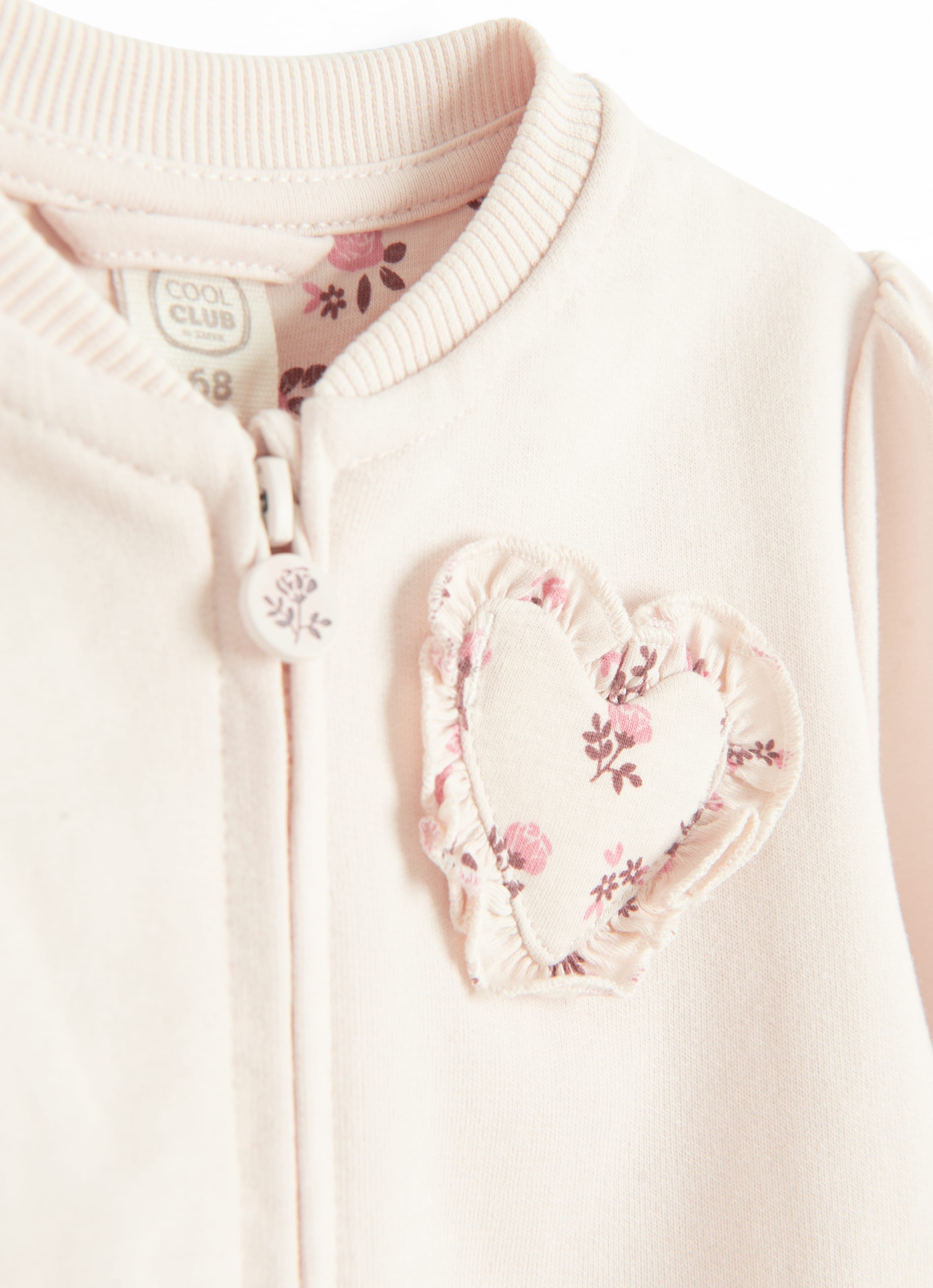 Cool Club Sweatjacka i beige