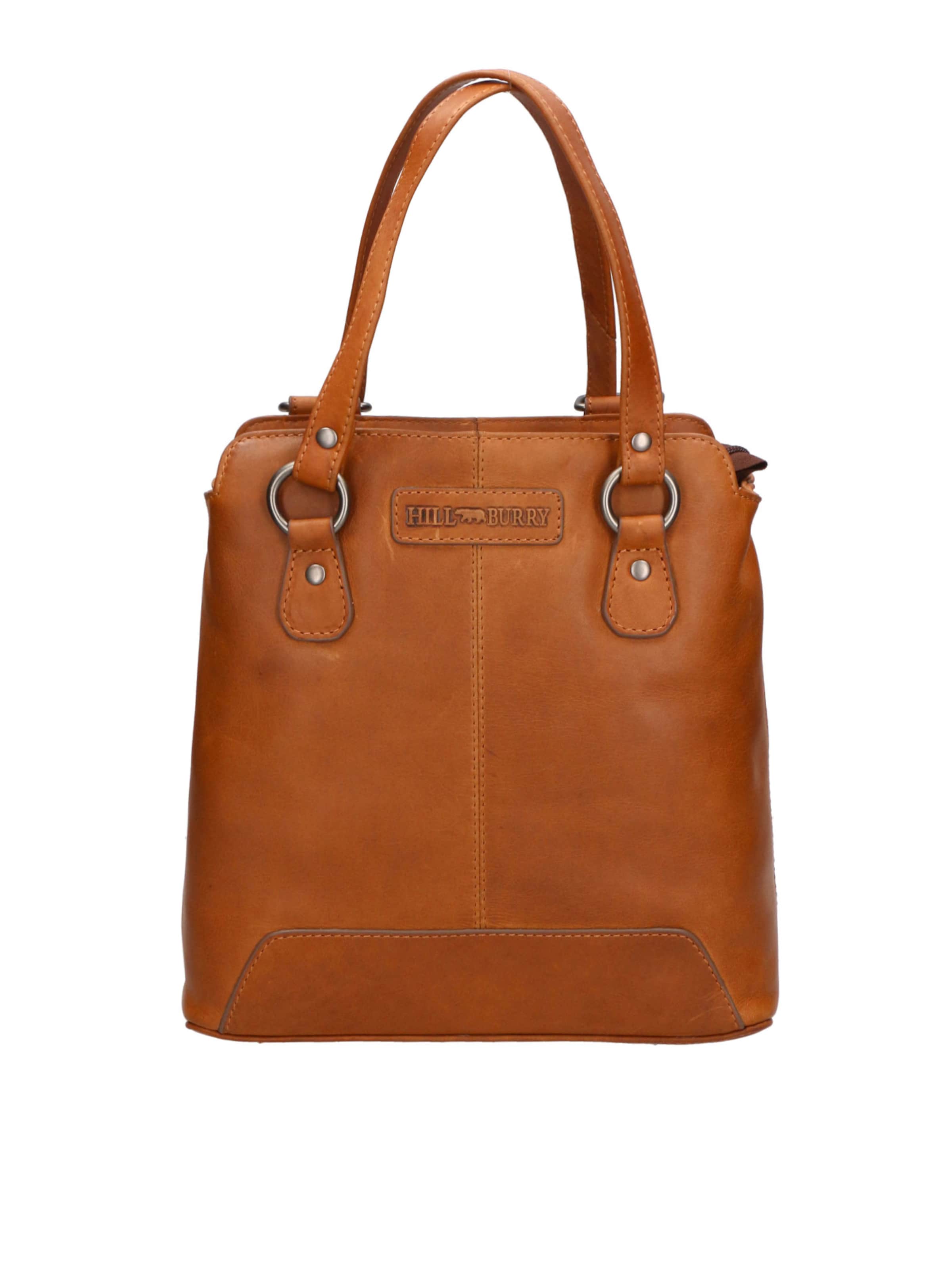 Borsa a spalla 'Borsa Uomo Vera Pelle Convertibile Spalla Zaino' di HILL BURRY in marrone: frontale