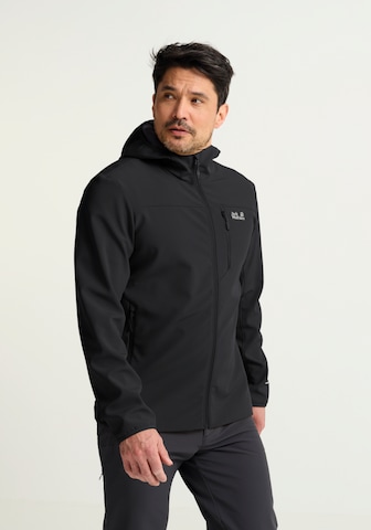 JACK WOLFSKIN Флисовая куртка в Черный: спереди