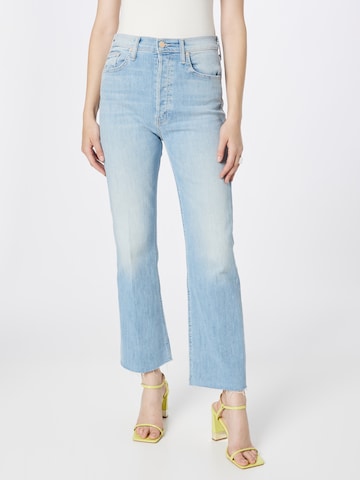 MOTHER Boot cut Jeans 'THE TRIPPER ANKLE FRAY' in Blue: front