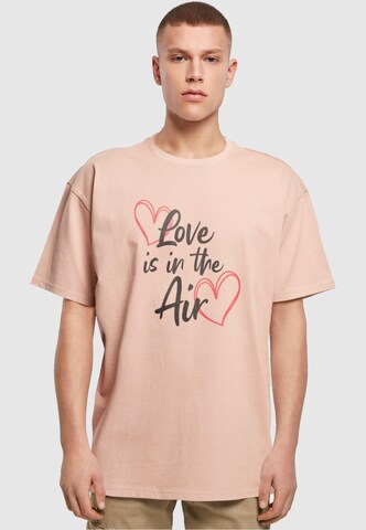 Merchcode Shirt 'Valentines Day - Love is in the Air' in Pink: Vorderseite