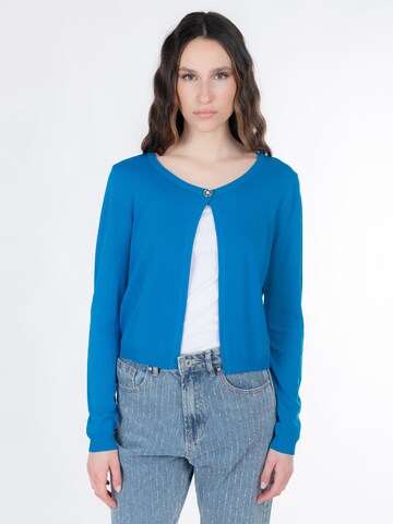 Influencer Kardigán - Modrá: predná strana