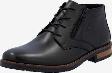 Rieker Boots med snörning i svart: framsida