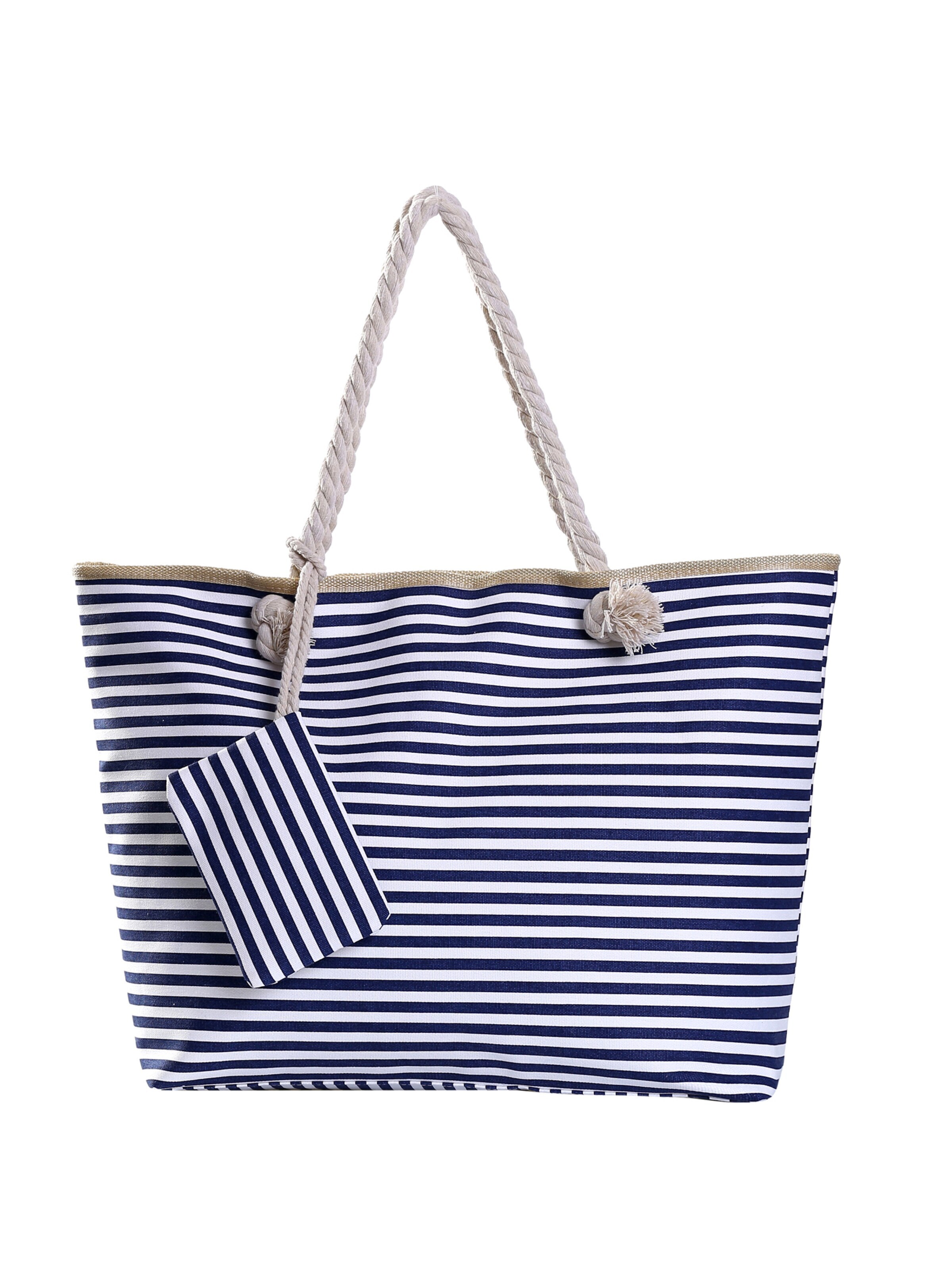 DonDon Beach Bag 'DonDon Strandtasche mit Reißverschluss Shopper Beach bag Badetasche Bunte Welt' in Purple: front