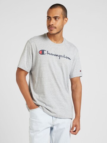 Champion Authentic Athletic Apparel T-Shirt in Grau: Vorderseite