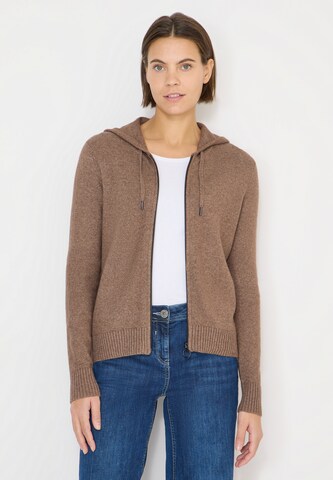 CECIL Knit Cardigan in Brown: front