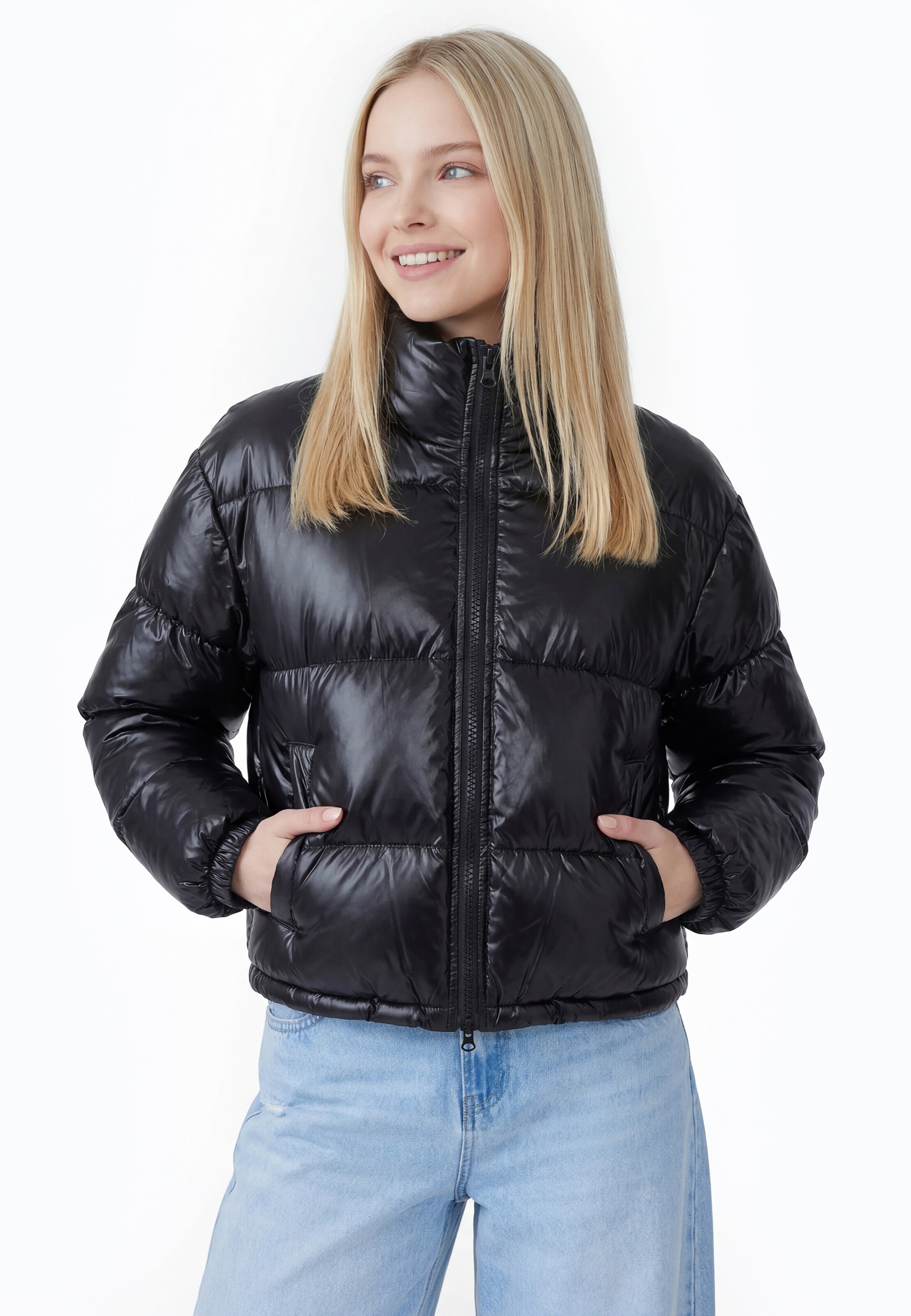 MYMO - Casaco de inverno em preto: frente