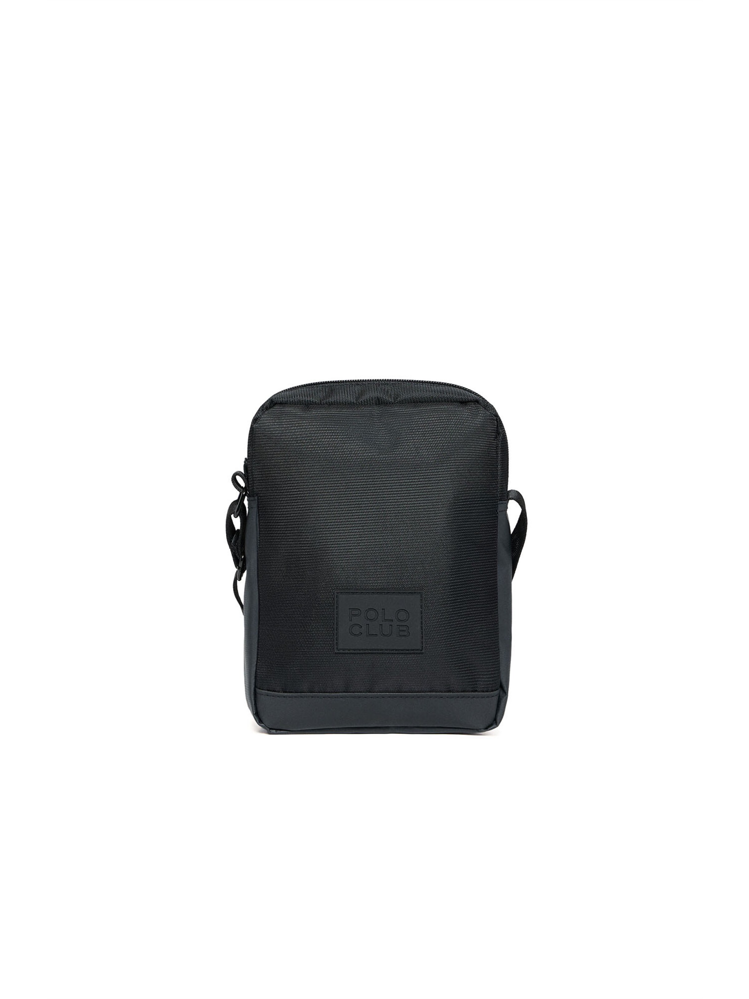 Polo Club Crossbody Bag in Black: front