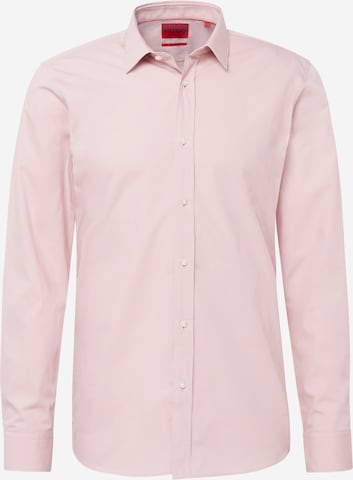 HUGO Button Up Shirt 'Elisha' in Pink: front