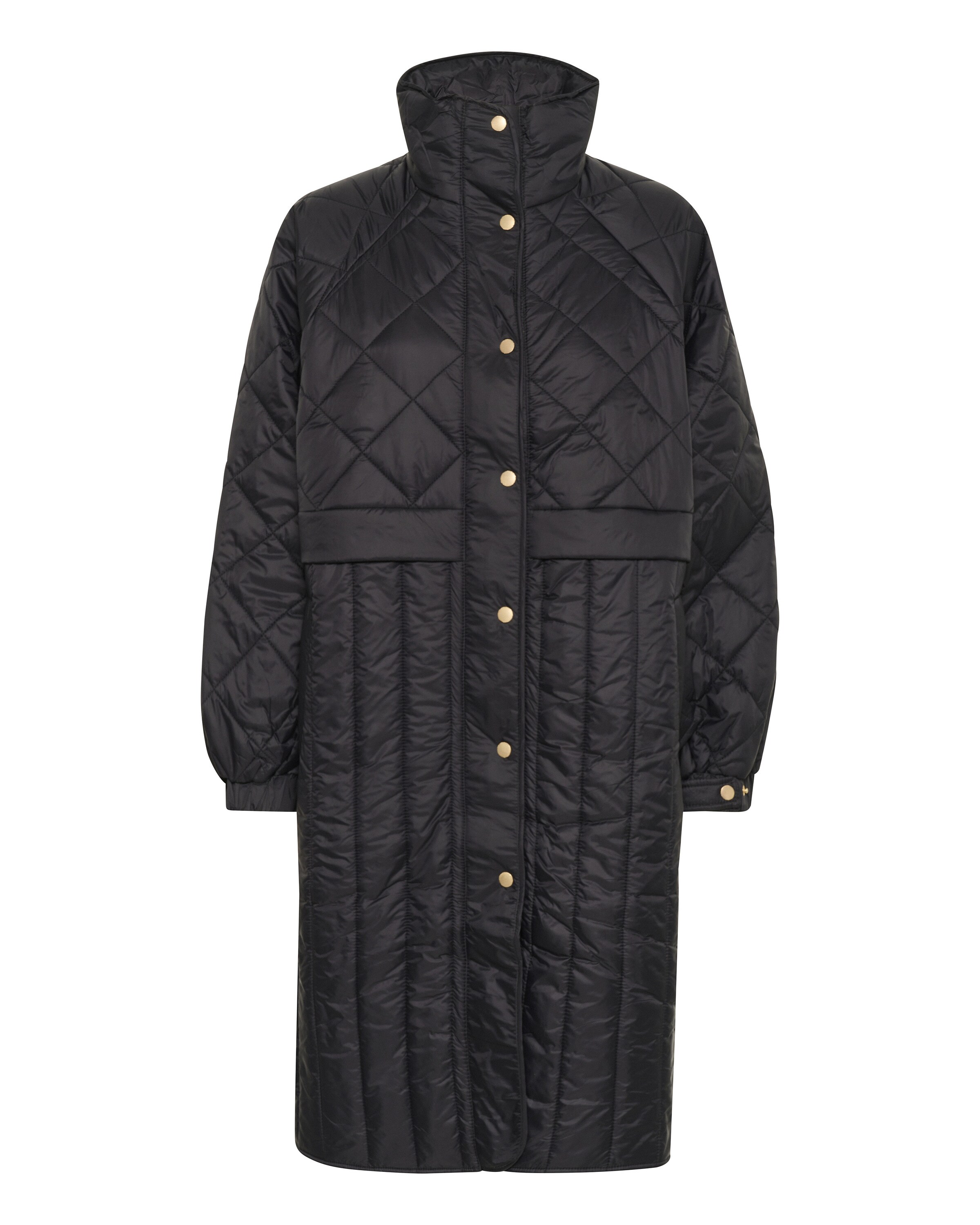 InWear Mantel  'KarmelI' in Schwarz: Vorderseite