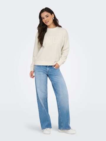 ONLY Sweatshirt 'ONLPam' in Weiß