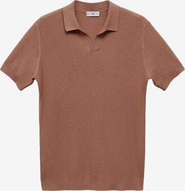 MANGO MAN Sweater 'Fluid' in Brown: front