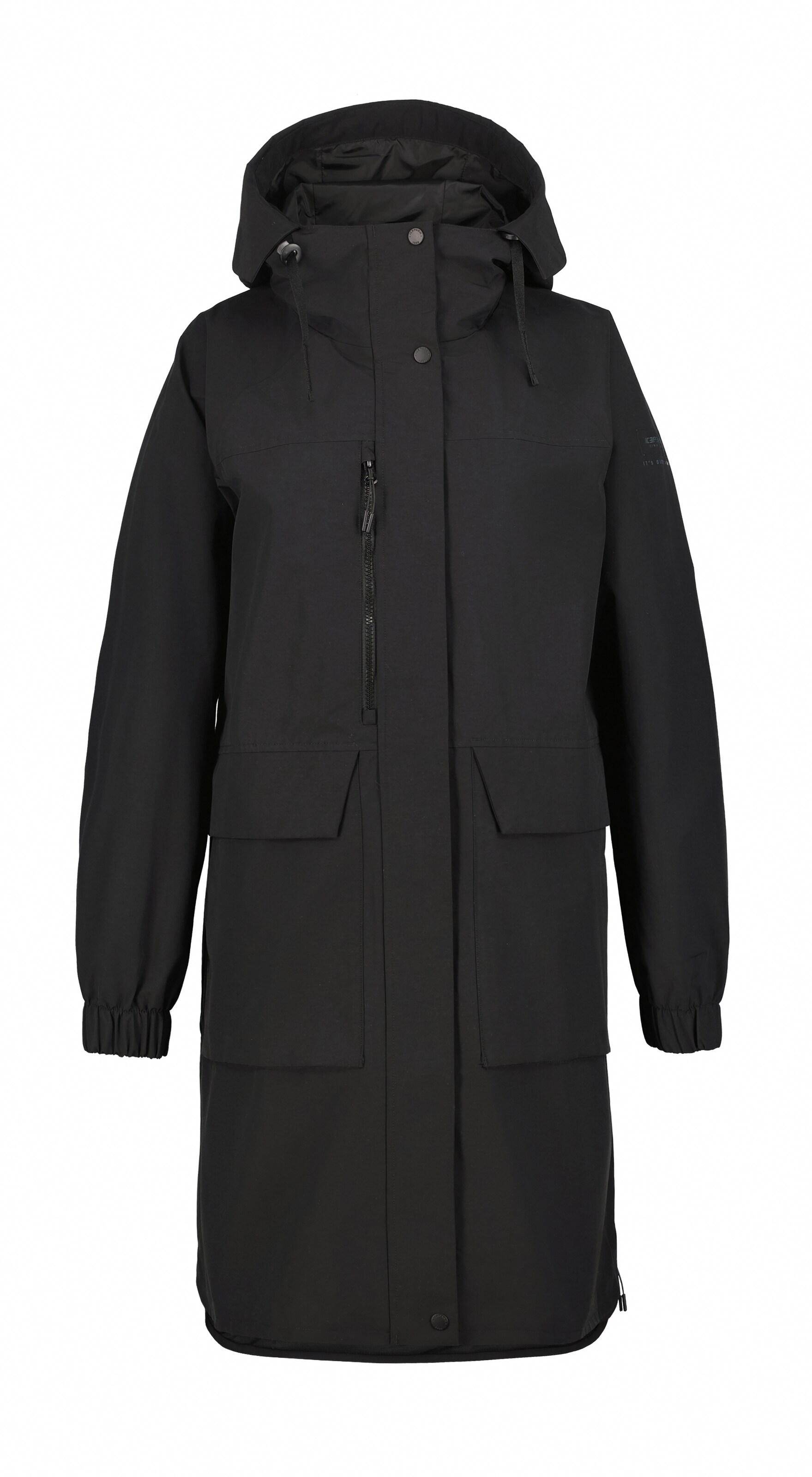 ICEPEAK Raincoat 'Abbenville' in Black: front