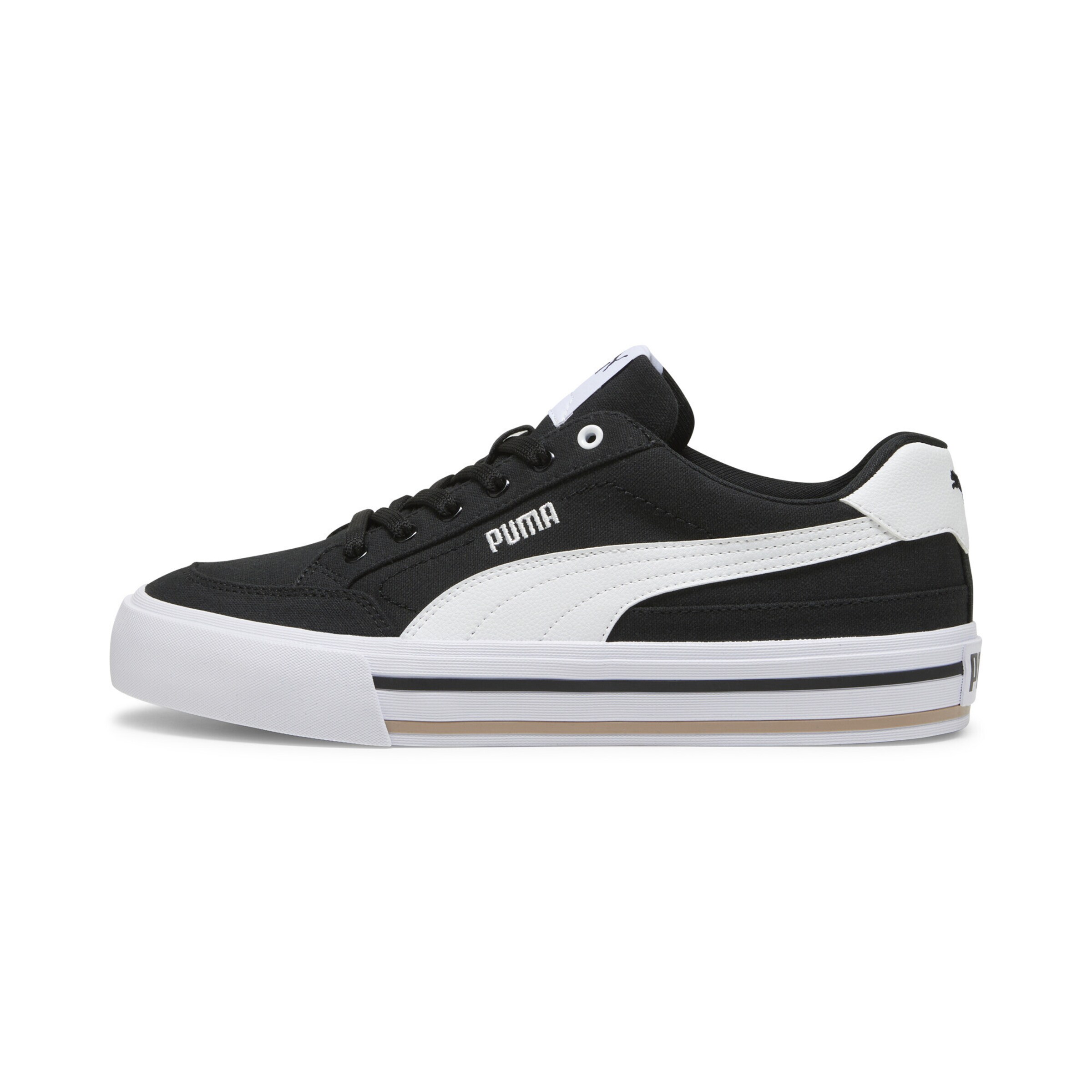 PUMA Platform trainers 'Court Classic Vulcanised Formstrip' in Black: front