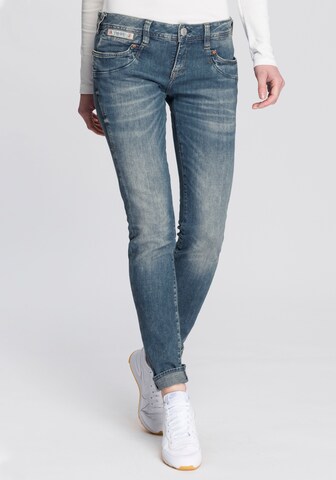 Coupe slim Jean 'PIPER' Herrlicher en bleu