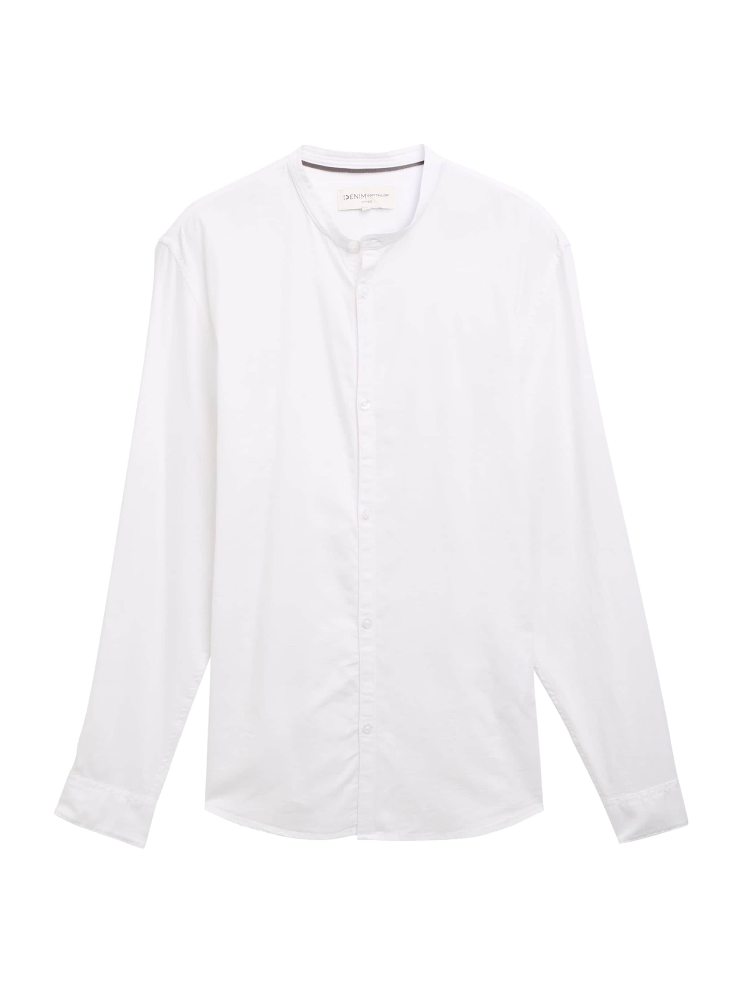 TOM TAILOR DENIM Košeľa - Biela: predná strana