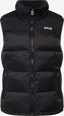 Schott NYC Vest 'UTAHV' in Black: front