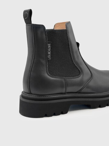 Dutch'D Chelsea Boots 'Raw' in Schwarz