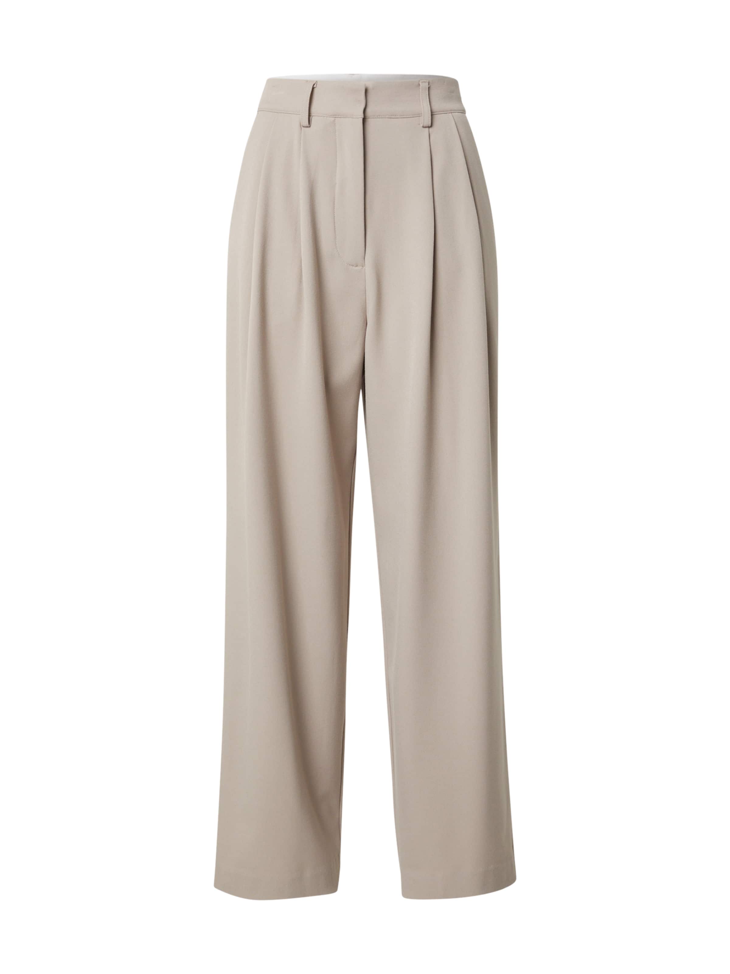 KAVAZI Trousers with creases in Beige: front