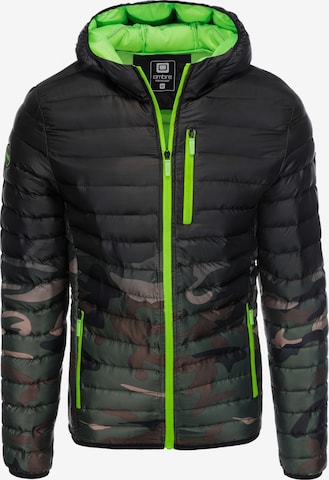 Veste mi-saison 'C319' Ombre en noir : devant