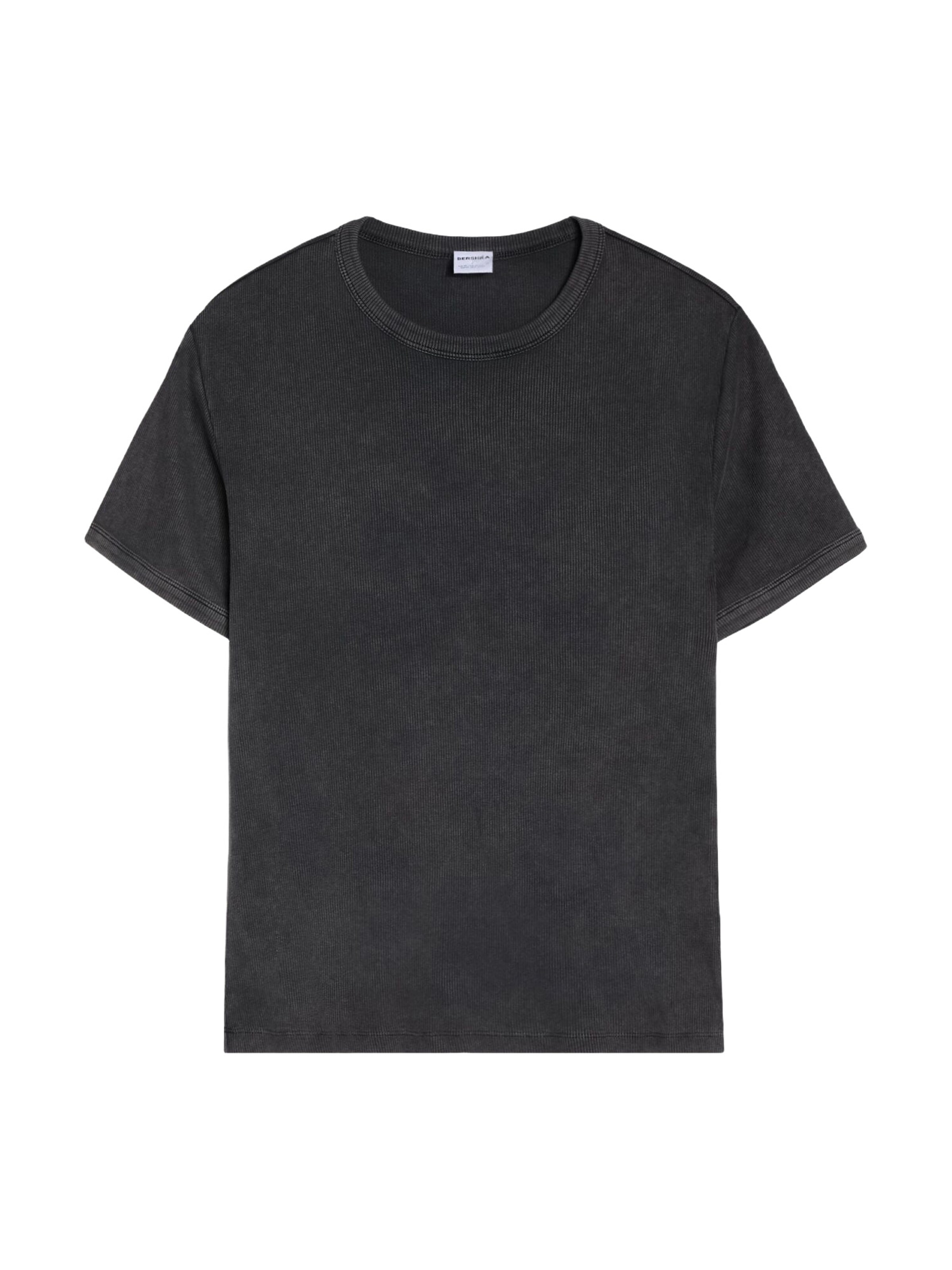 Bershka T-Shirt en XS en noir denim, Vue avec produit