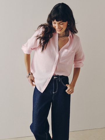 Next Bluse i blå: forside