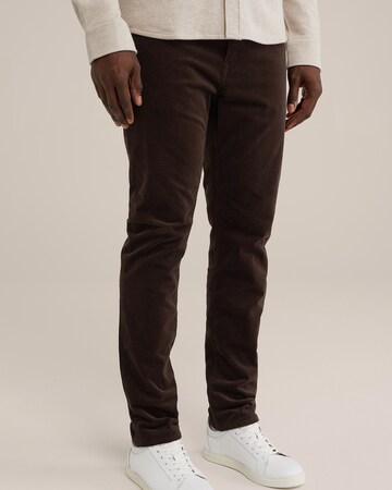 WE Fashion Slimfit Nadrág - barna