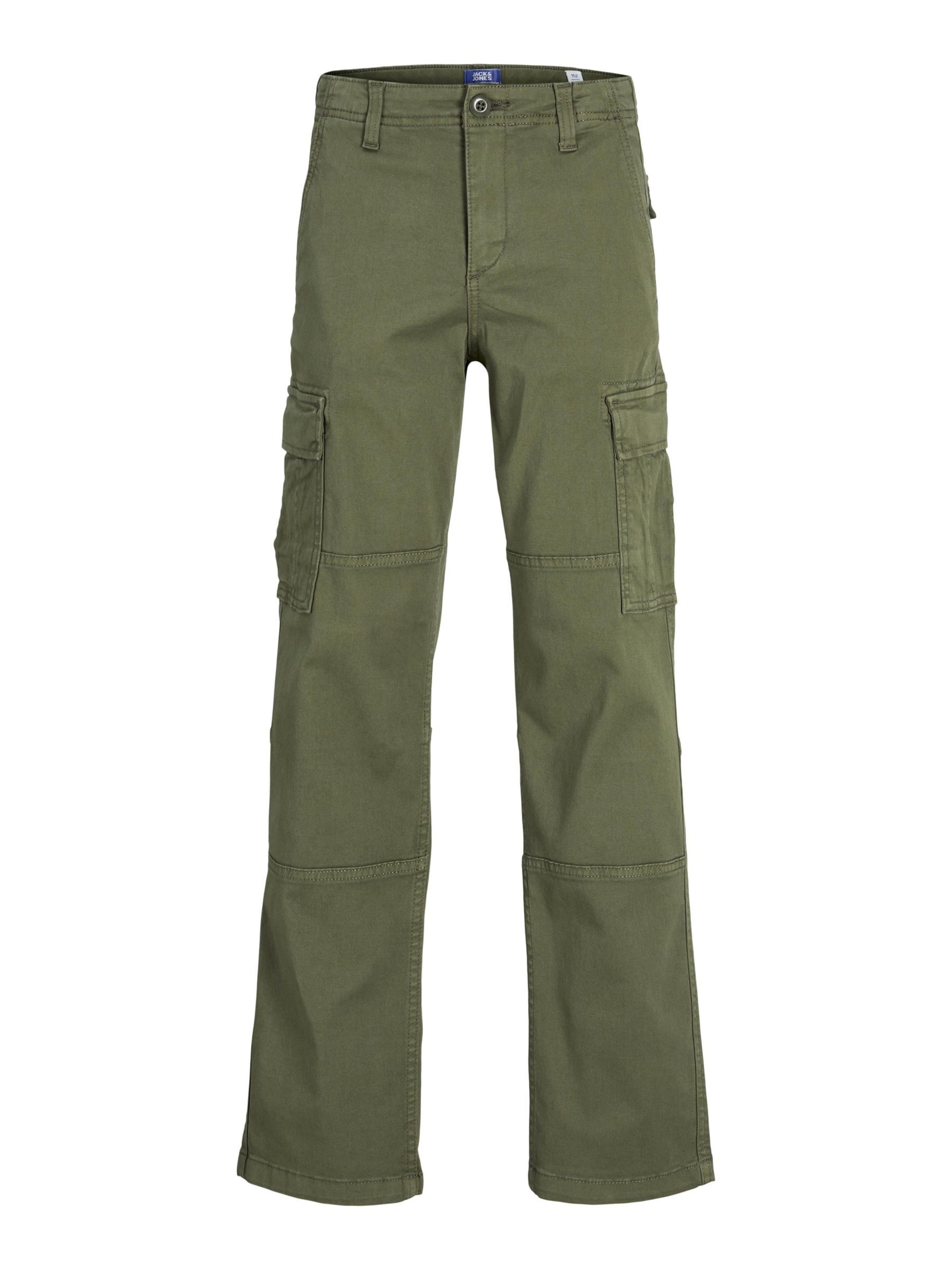 Jack & Jones Junior Loose fit Pants 'JPSTKane JJHarlow' in Green: front