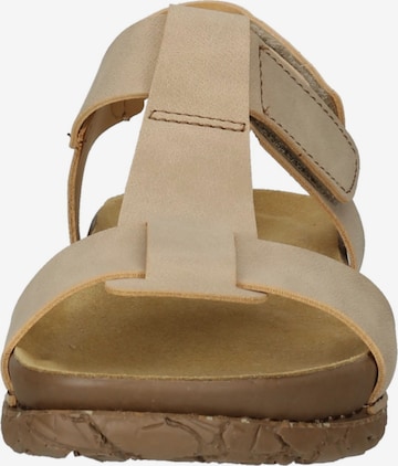 EL NATURALISTA Strap Sandals in Beige