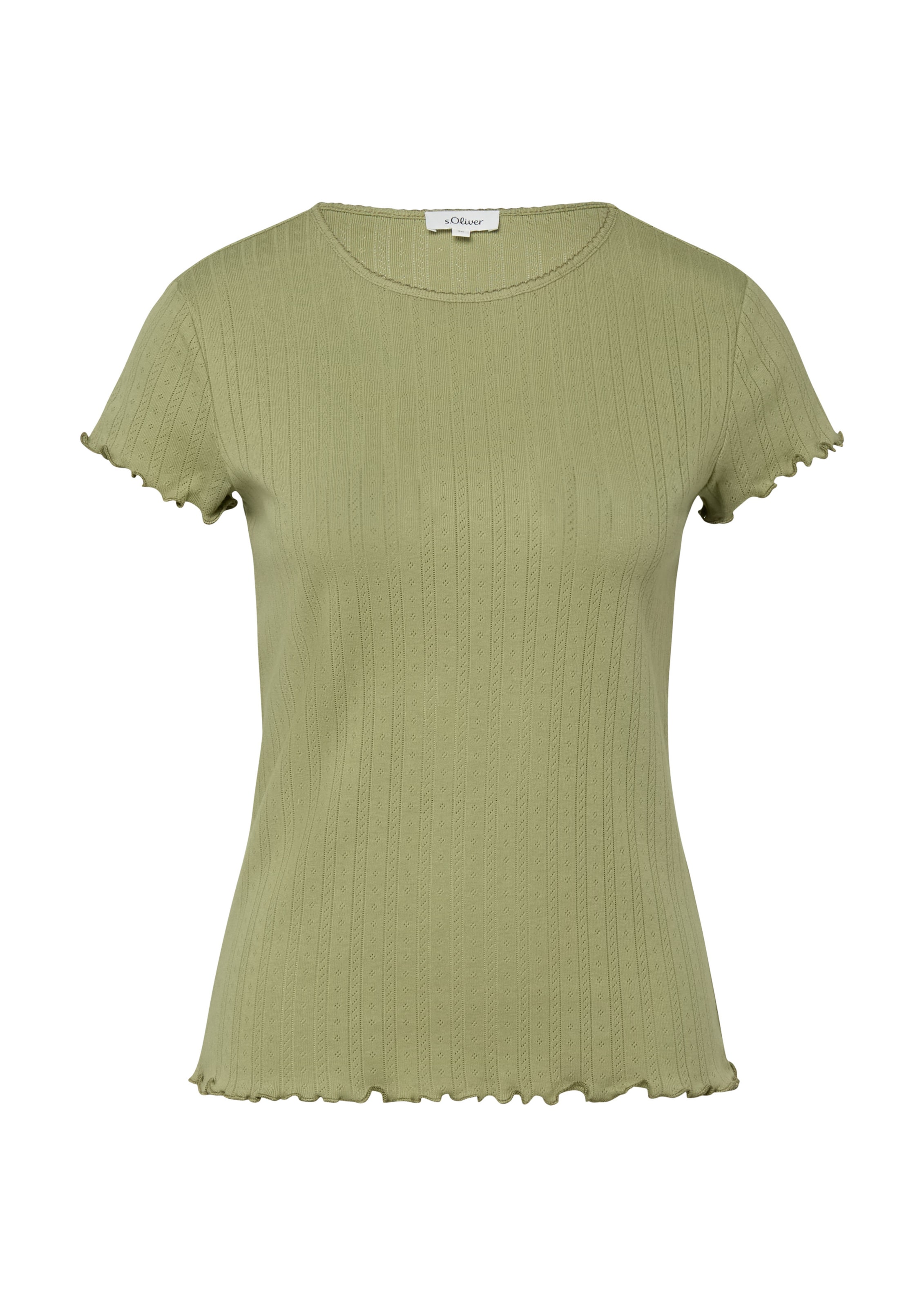 T-shirt s.Oliver en vert : devant