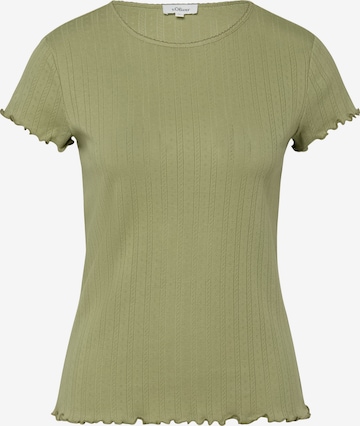 T-shirt s.Oliver en vert : devant