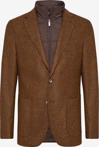 Veste de costume Boggi Milano en marron : devant