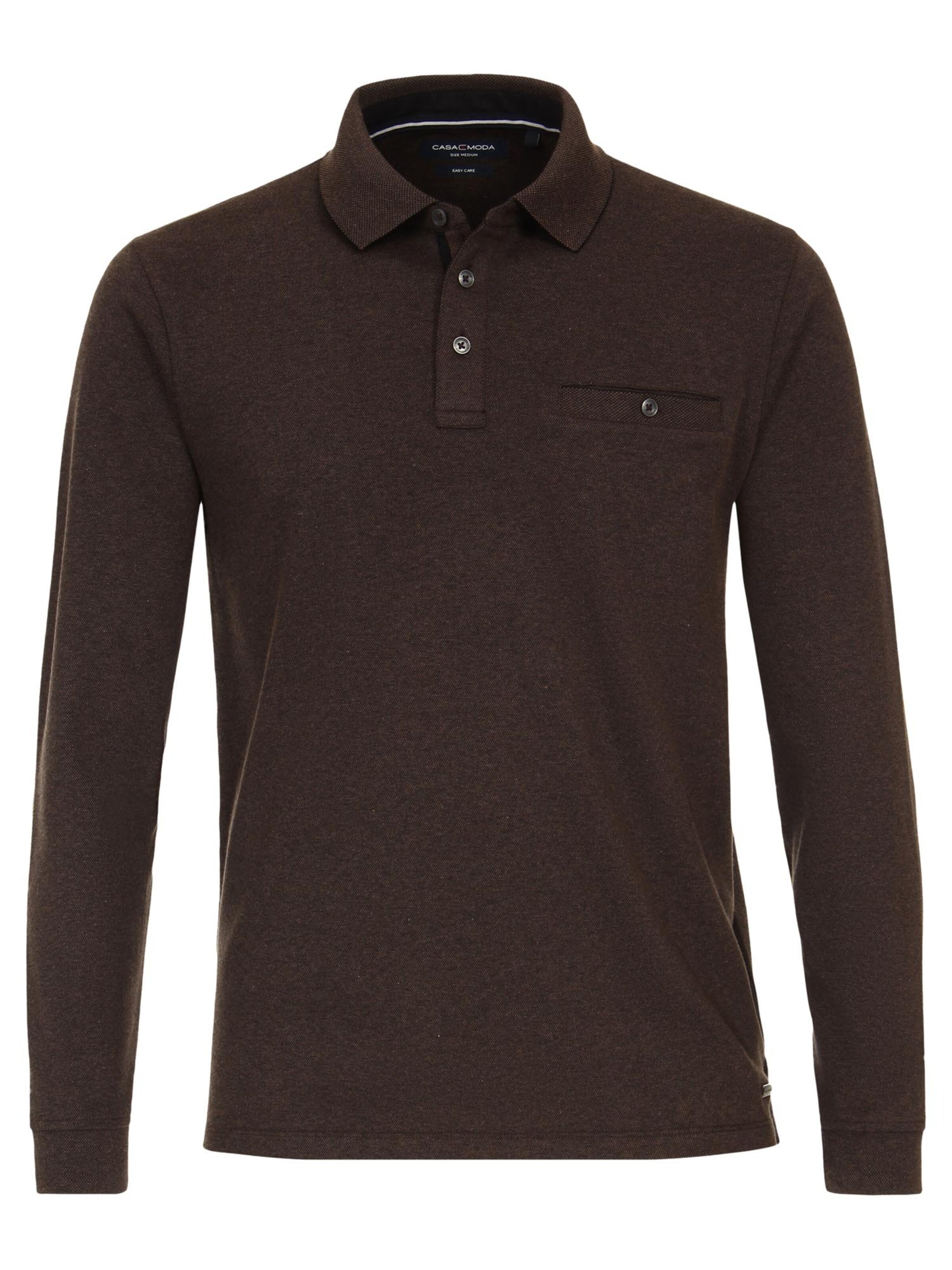 CASAMODA Shirt 'Basic' in Brown: front