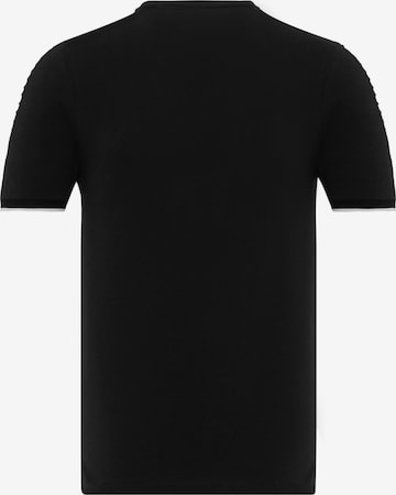DENIM CULTURE Skjorte 'GRAHAM' i svart