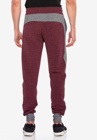 CIPO & BAXX Tapered Pants in Red