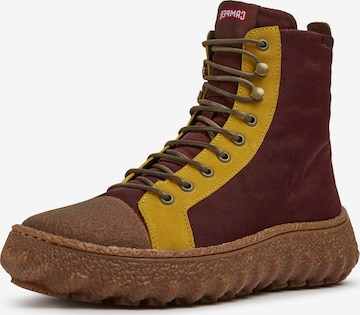 Bottines à lacets ' Ground ' CAMPER en marron : devant