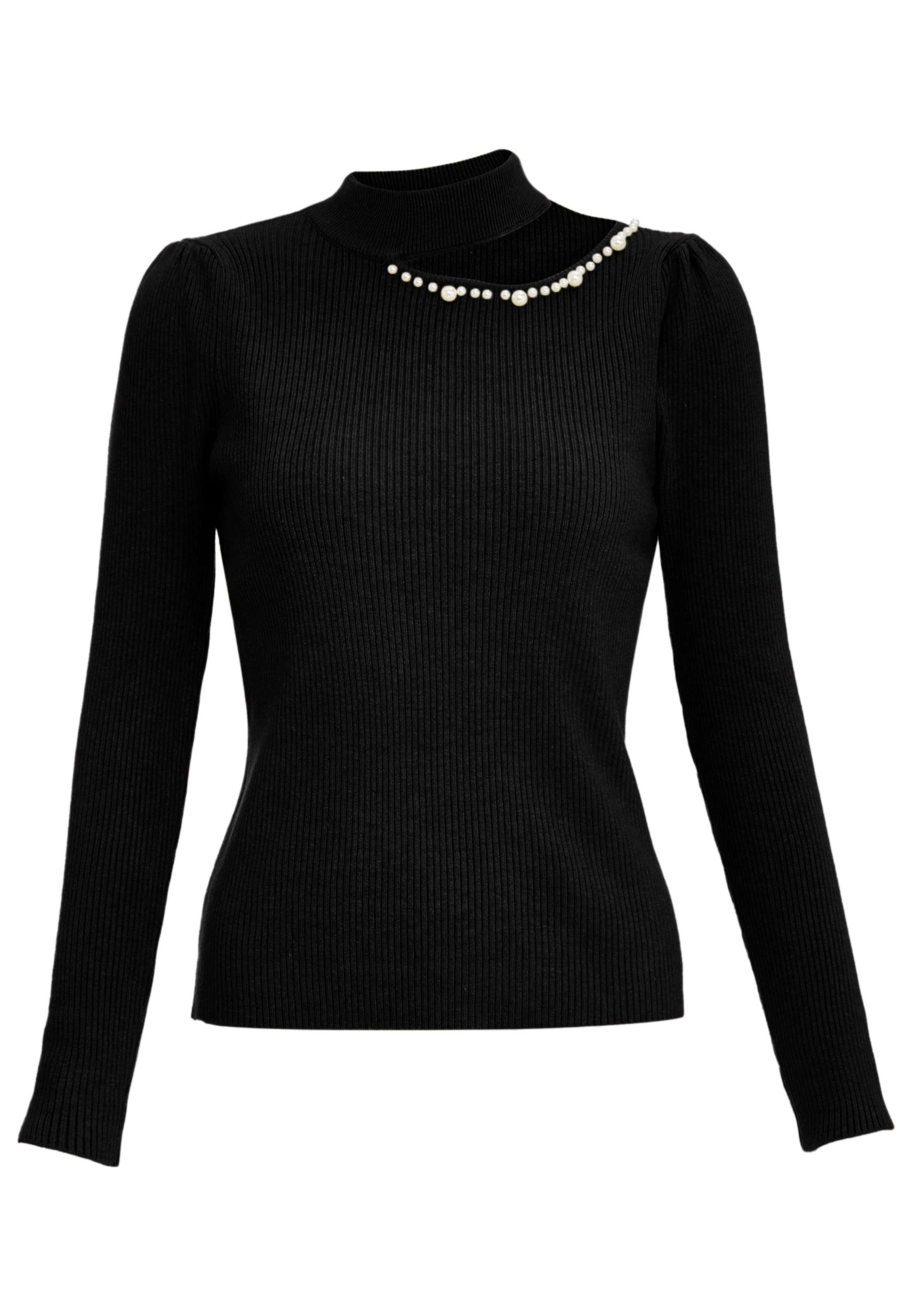 paino Pullover in Schwarz: Vorderseite