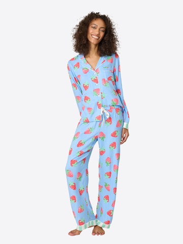 Pyjama ' Farmers Market ' PJ Salvage en bleu : devant