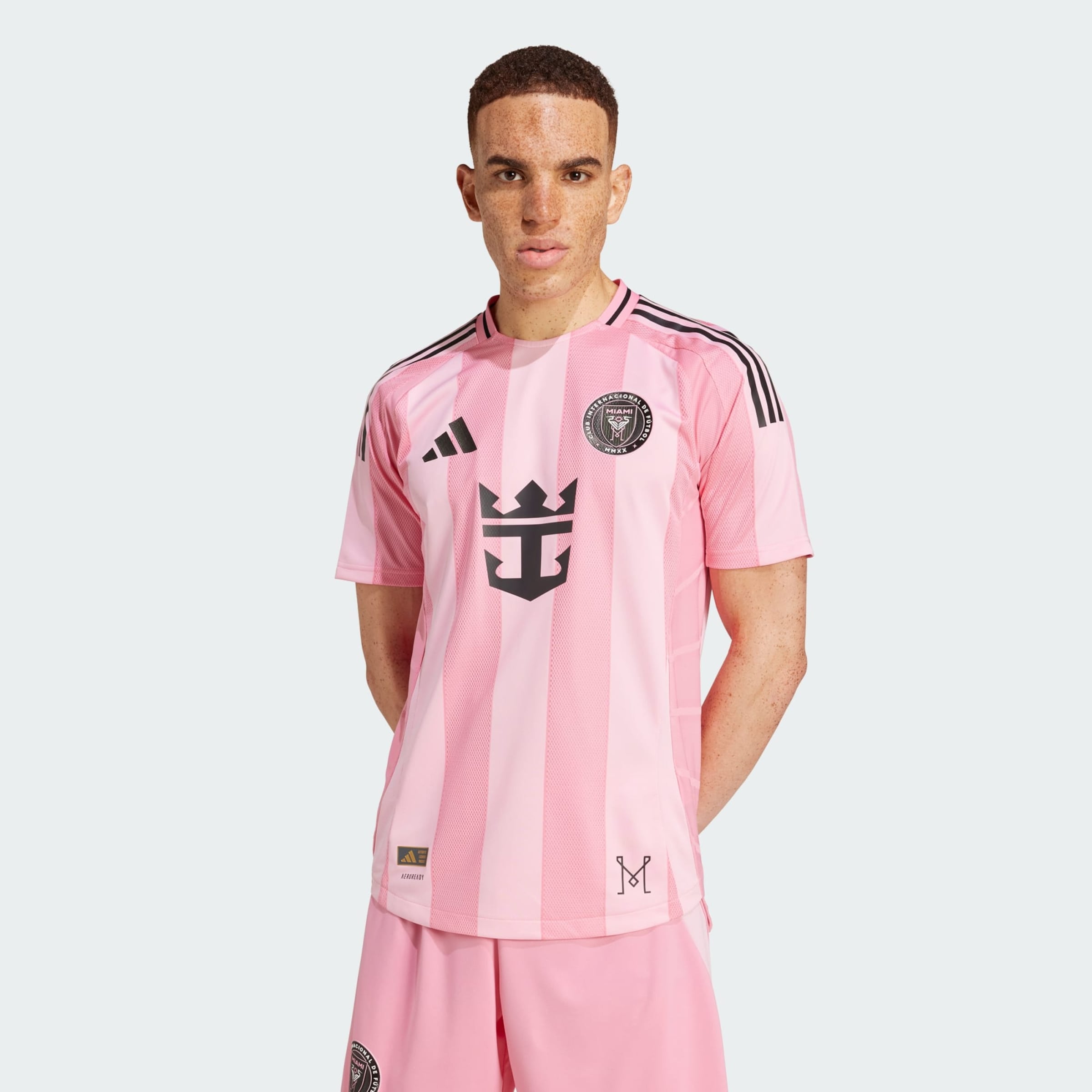 ADIDAS PERFORMANCE - Camiseta de fútbol 'Inter Miami CF Messi Home' en rosa: frente