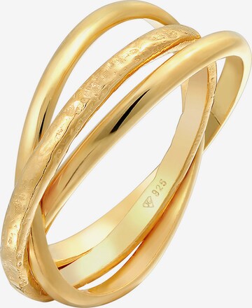 ELLI Ring Ring Set, Textured in Gold: predná strana