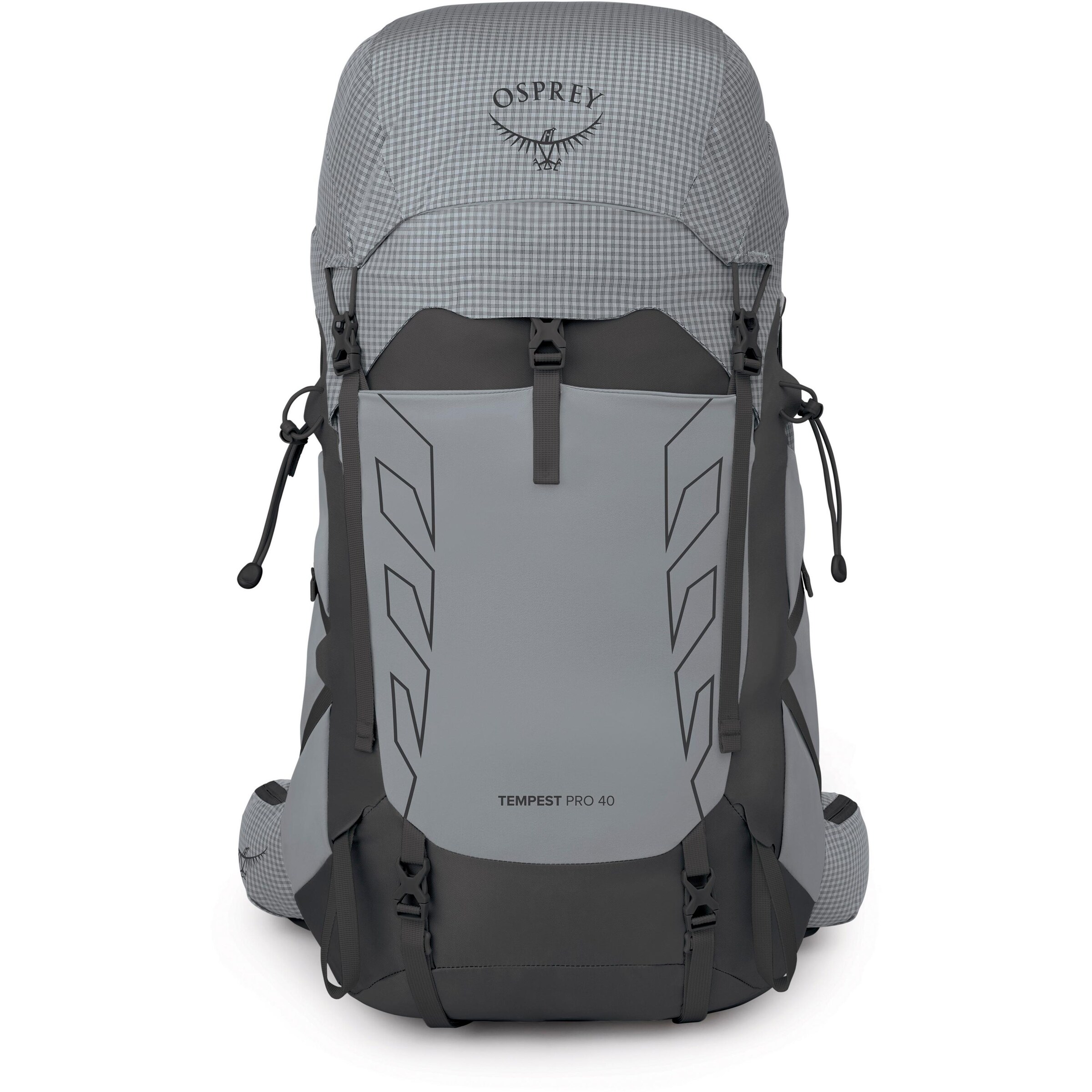 Osprey Sportrucksack 'Tempest Pro 40' in Grau: Vorderseite