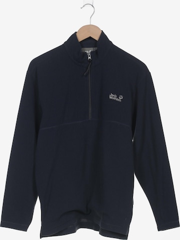 JACK WOLFSKIN Sweatshirt & Zip-Up Hoodie in M in Blue: front