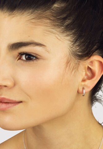 Nana Kay Ohrringe 'Modern Aztec' in Silber: Vorderseite