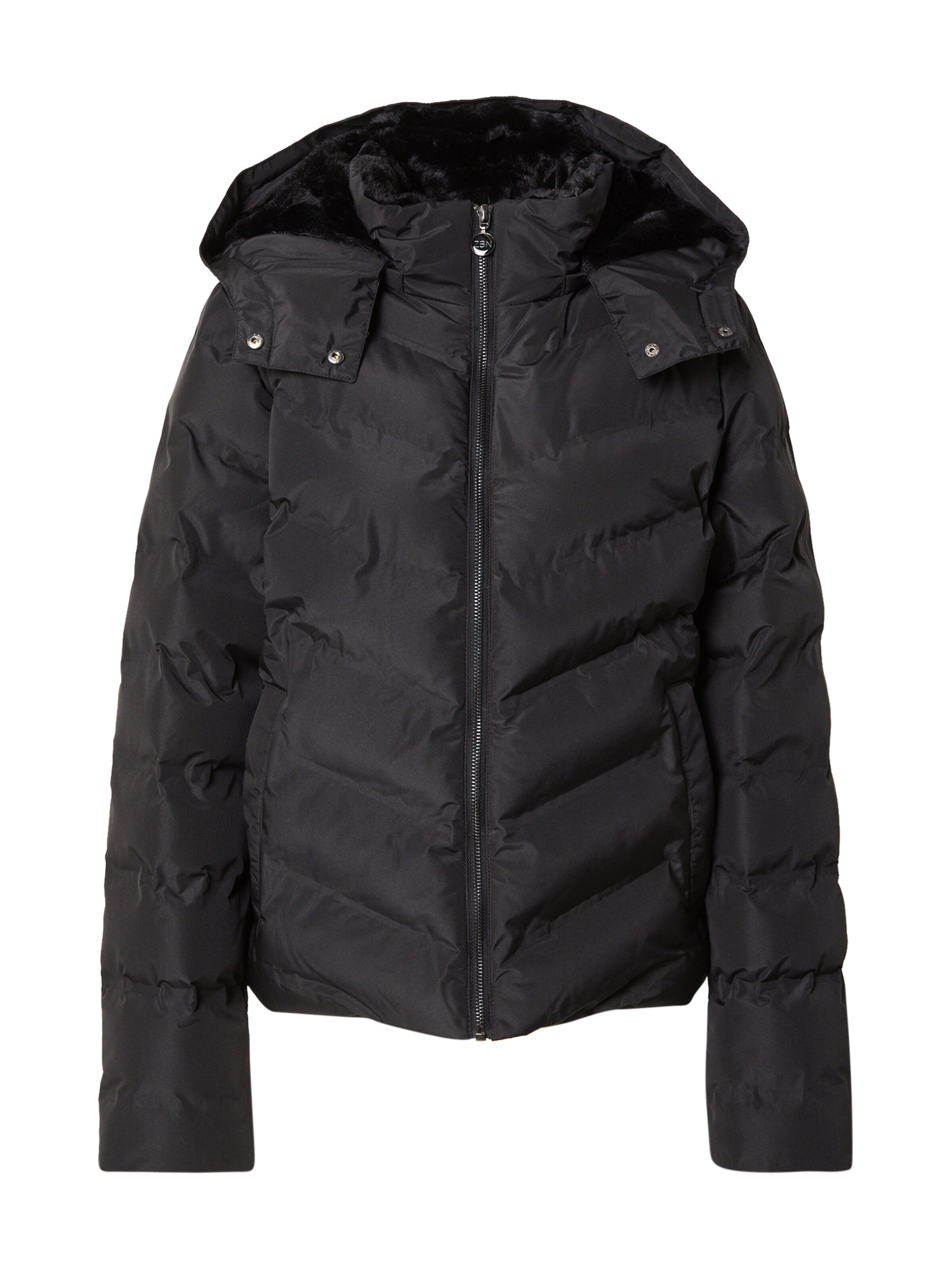 ZABAIONE Winter Jacket in Black: front