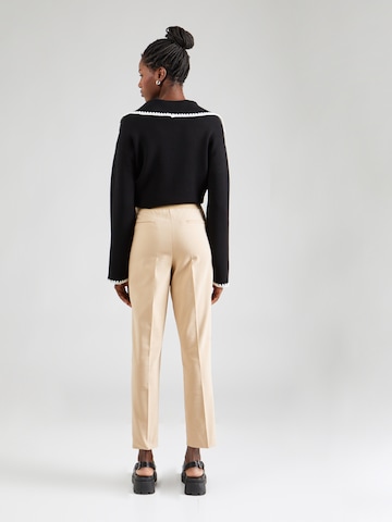 Regular Pantalon à plis OVS en beige