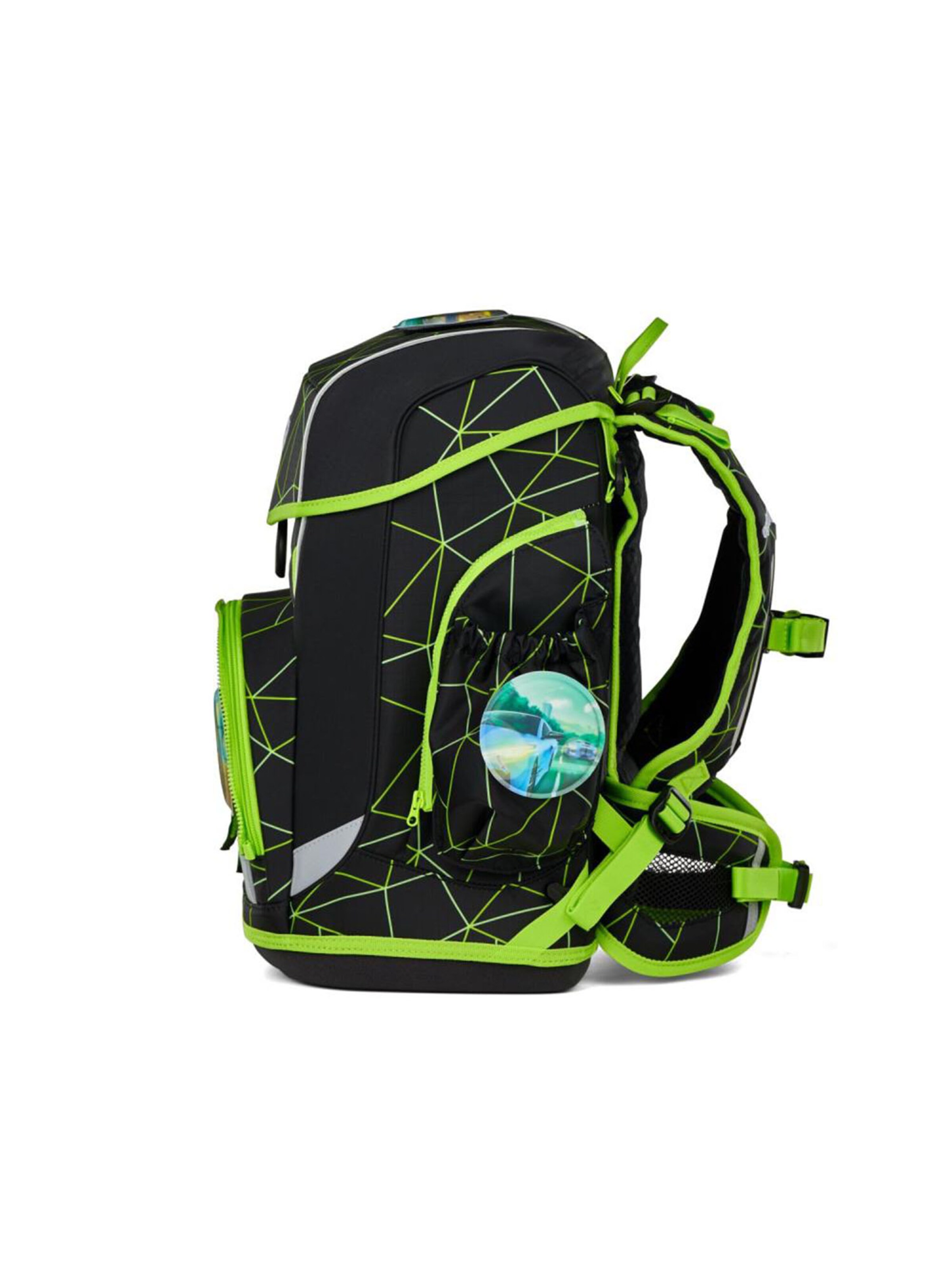 ergobag Rucksack 'Cubo Light Schulranzen Set'‌‌‌ in Grün