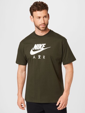 Nike Sportswear Tričko 'DNA Air' – zelená: přední strana